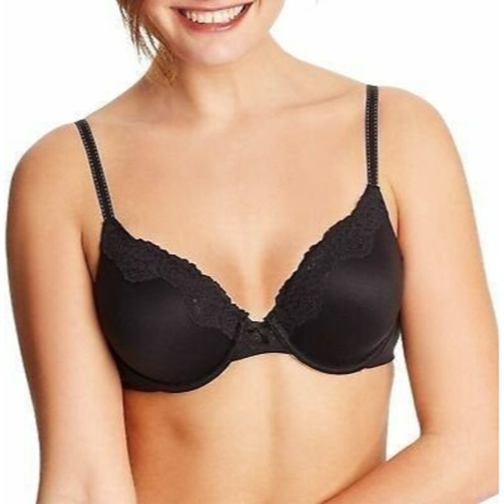 NWT Maidenform Women's Black Size 34C Comfort Devotion Extra Coverage Lace style
